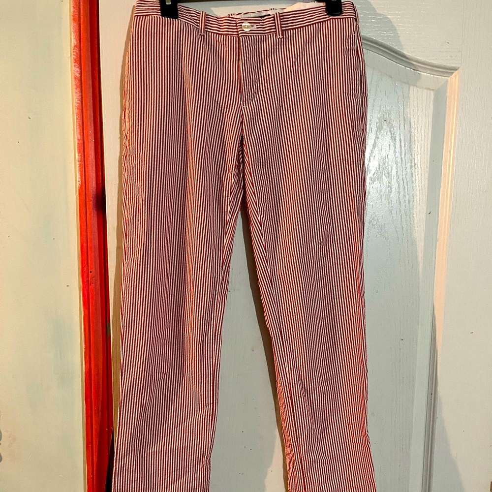 Ralph Lauren sport pants size 4 red & white stripped